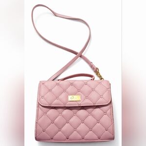 💕 Betsey Johnson Quilted Heart Crossbody Bag | Blush Pink 💕